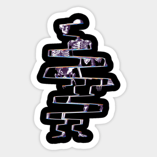 Glitch Skeleton Sticker